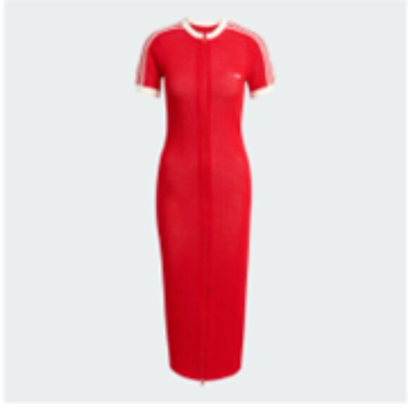 Currently SOLD OUT! Adidas Originals Premium Crochet Dress (RED) Size MED - Picture 1 of 2